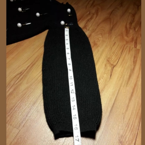 Toxic Style Size Small Black Cropped Sweater - Picture 7 of 8